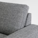 SÖRVALLEN Corner sofa, 4-seat, with open end, left/Lejde grey/black