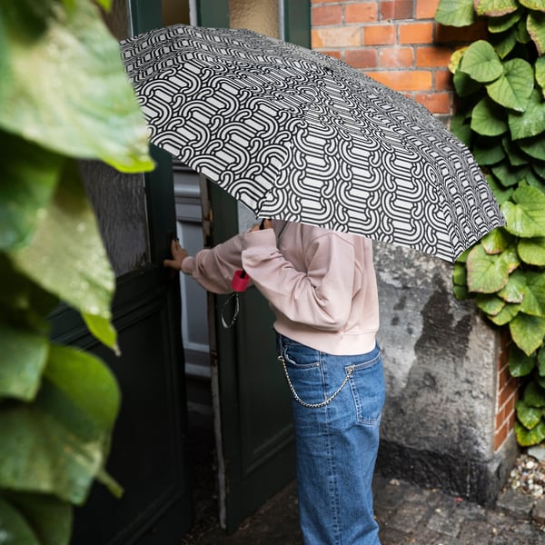 SÖTRÖNN Umbrella, white/black