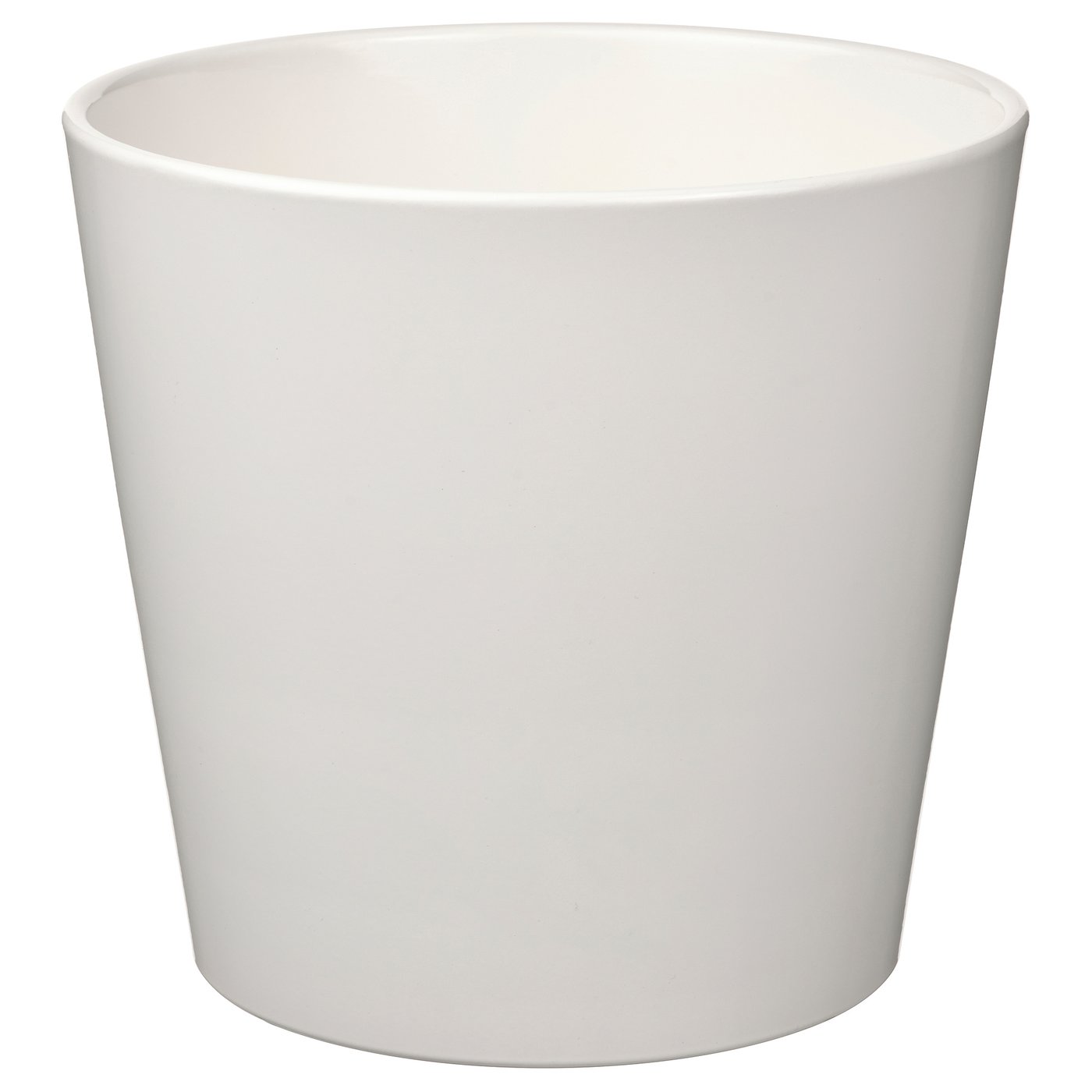 White SOJABÖNA planter by ilse crawford; simple, durable.