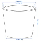SOJABÖNA Plant pot, white, 15 cm