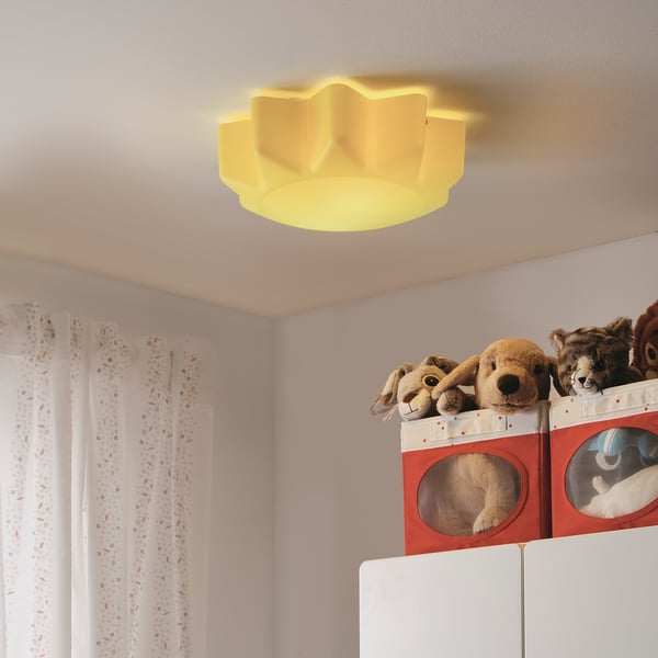 Solhem Ceiling Lamp Yellow Sun Ikea