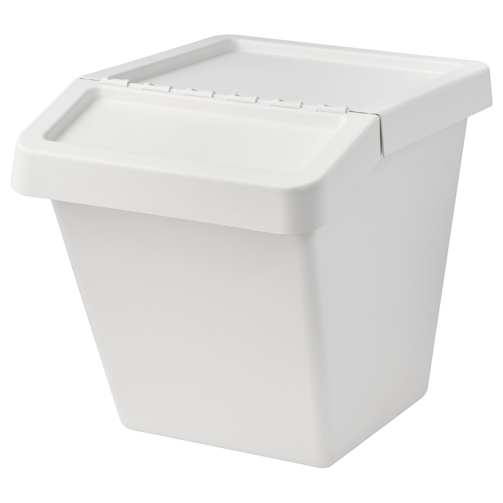 SORTERA Waste sorting bin with lid, white, 60 l IKEA