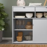 SPIKSMED Sideboard, light grey, 97x40x79 cm