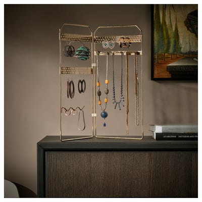 SPRIDARE Jewellery stand, stainless steel colour
