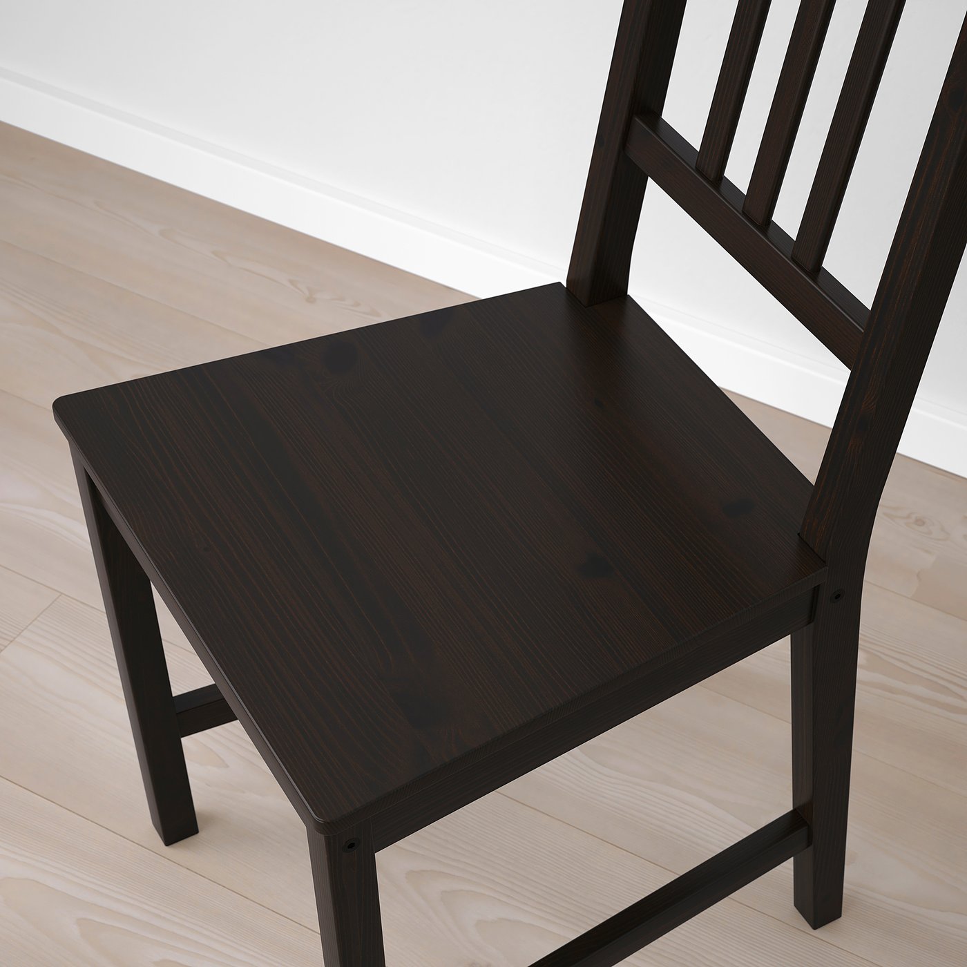 イケア STEFANダイニングチェア ダークブラウン 4脚 STEFAN chair, brown-black - IKEA