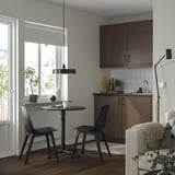 STENSELE / ODGER Table and 2 chairs, anthracite anthracite/anthracite, 70 cm