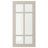 STENSUND Glass door, beige, 40x80 cm