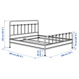 STJÄRNÖ / GRÅFJÄLLET Bedroom furniture, set of 3, anthracite, 180x200 cm