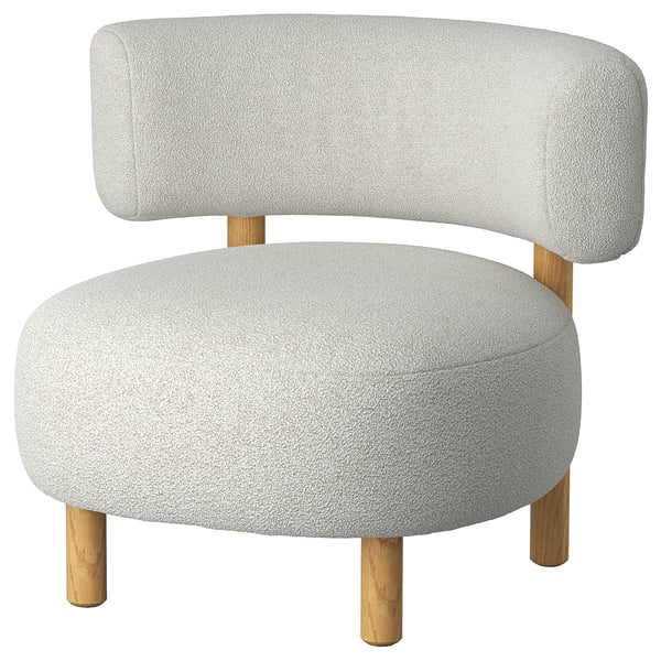 STOCKHOLM 2025 Armchair, Djurmo grey/white