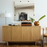 STOCKHOLM 2025 Mirror, oak veneer, 90x90 cm