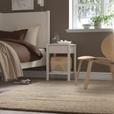 STOENSE Rug, low pile, beige, 133x195 cm