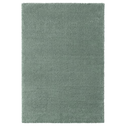 STOENSE Rug, low pile, pale green, 170x240 cm