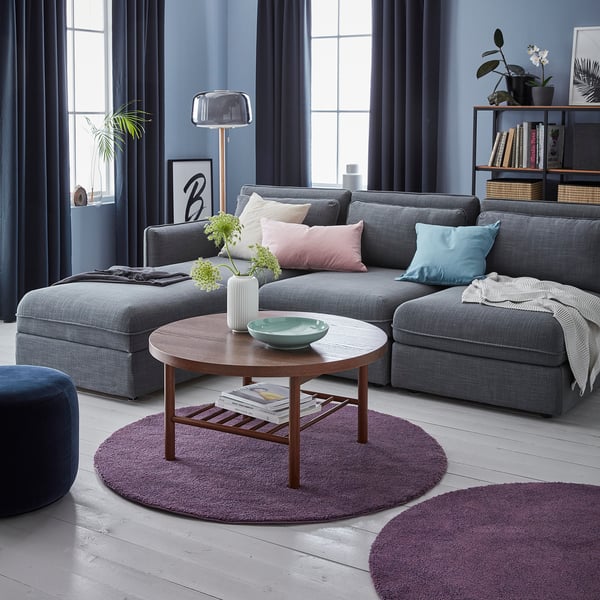 Stoense Rug Low Pile Purple Ikea