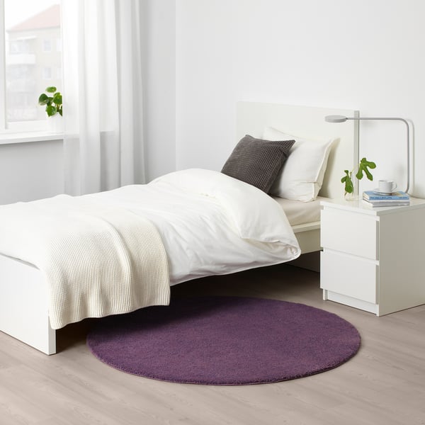 Stoense Rug Low Pile Purple Ikea