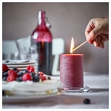 STÖRTSKÖN Scented pillar candle, Berries/red, 30 hr