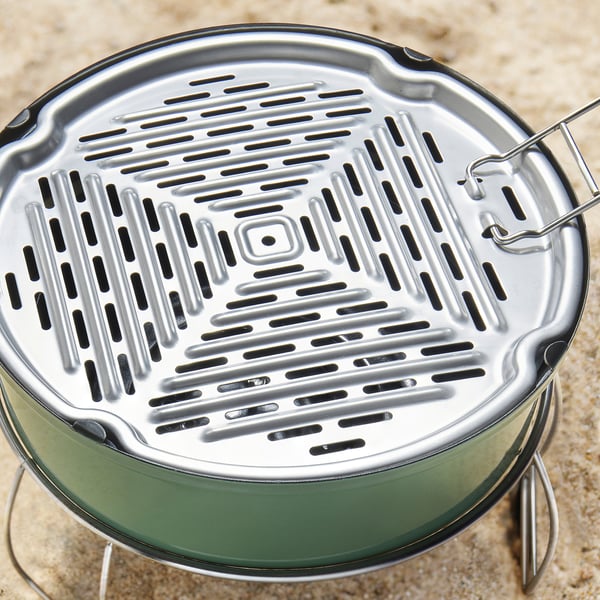 STRANDÖN Barbecue, charcoal green
