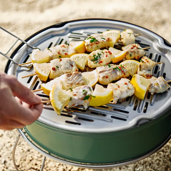 STRANDÖN Barbecue, charcoal green