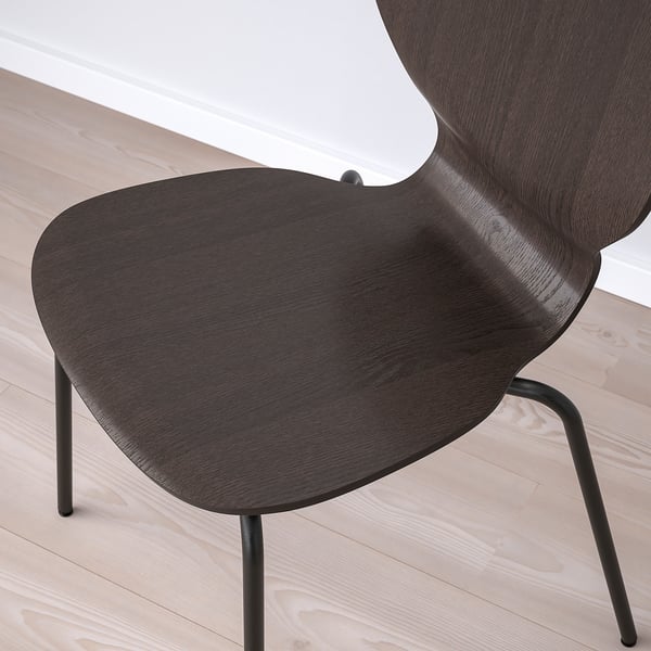 STRANDTORP / SIGTRYGG Table and 4 chairs, brown/dark brown black, 150/205/260 cm