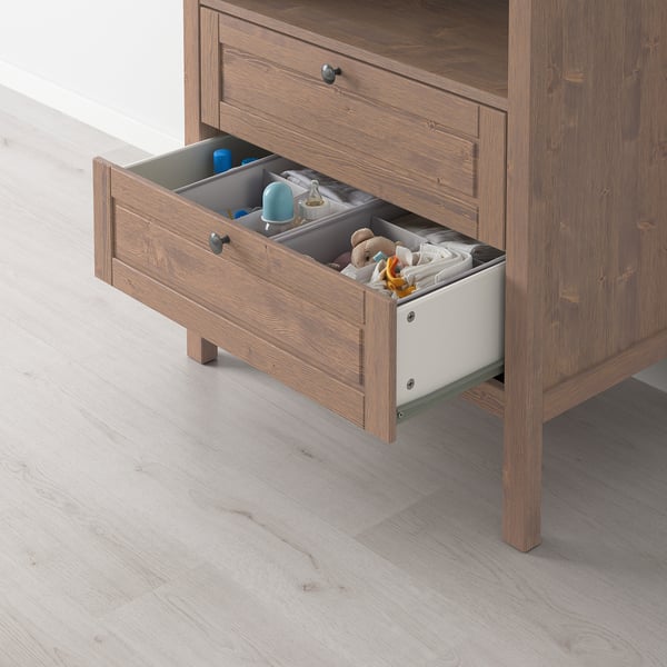 Sundvik Changing Table Chest Of Drawers Grey Brown Ikea