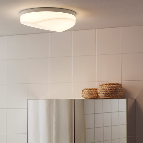 SVALLIS LED ceiling lamp - white dimmable, white - IKEA