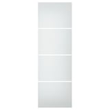 SVARTISDAL 4 panels for sliding door frame, white paper effect, 75x236 cm