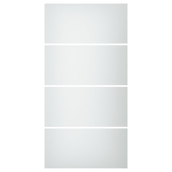 SVARTISDAL 4 panels for sliding door frame, white paper effect, 100x201 cm