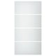 Option: SVARTISDAL 4 panels for sliding door frame, white paper effect, 100x201 cm