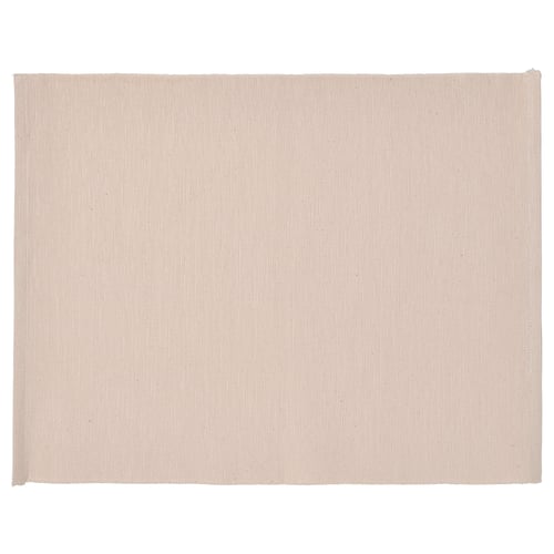SVARTSENAP - natural rectangular place mat, made of yarn-dyed cotton, plain woven design.