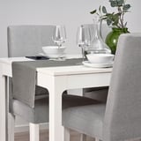 SVARTSENAP Table-runner, grey, 35x130 cm