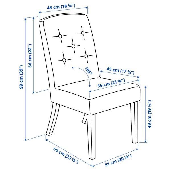 SVENARNE Chair, Tallmyra white/black
