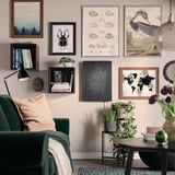 SYMFONISK Picture frame with WiFi speaker, black/smart