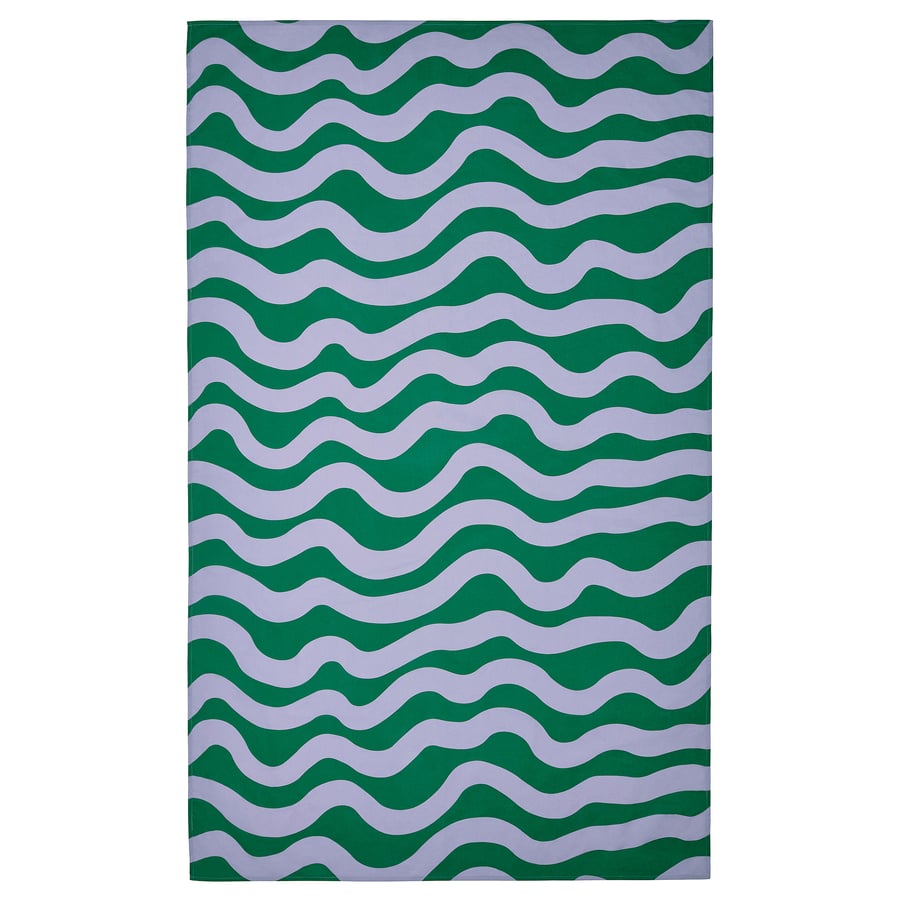 TABBERAS tablecloth, wipeable green/lilac, 145x240 cm IKEA