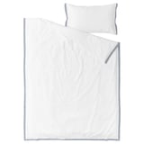 TÅTELSMYGARE Duvet cover and pillowcase, white/blue, 150x200/50x80 cm