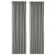 TIBAST Room darkening curtains, 1 pair, dark green/with heading tape, 145x300 cm