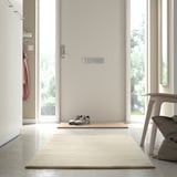 TIDTABELL Rug, flatwoven, beige, 80x150 cm