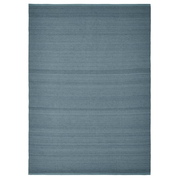 TIDTABELL Rug, flatwoven, grey-blue, 200x300 cm