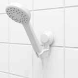 TISKEN Hand shower park bracket w suc cup, white