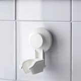 TISKEN Hand shower park bracket w suc cup, white