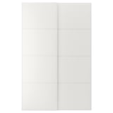 TJÖRHOM Pair of sliding doors, white, 150x236 cm