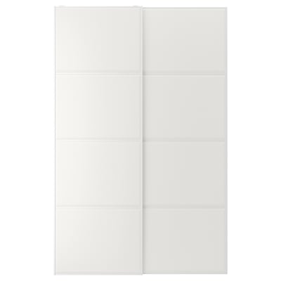 TJÖRHOM Pair of sliding doors, white, 150x236 cm