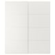 Option: TJÖRHOM Pair of sliding doors, white, 200x236 cm