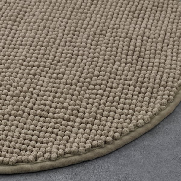 TOFTBO bath mat, dark beige, 55 cm IKEA
