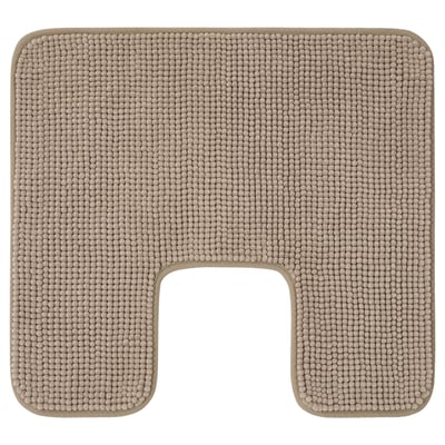 TOFTBO Pedestal mat, dark beige, 55x60 cm
