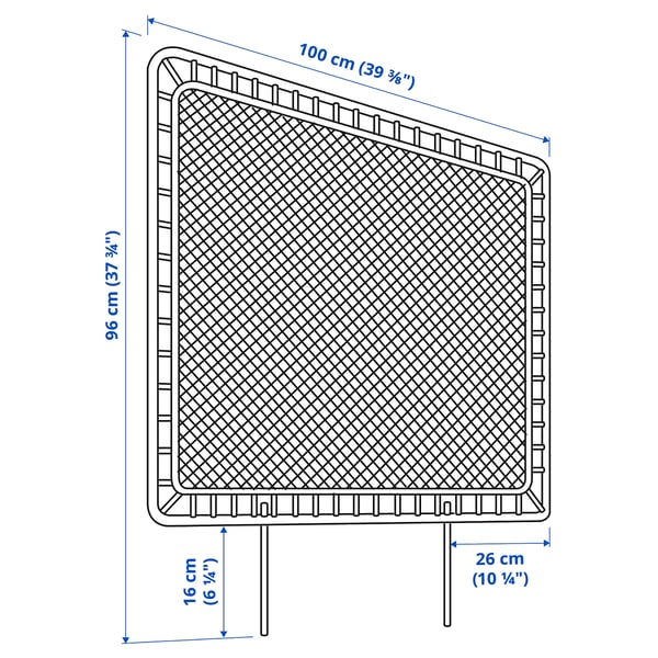 TOLKNING Headboard, handmade rattan