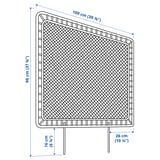 TOLKNING Headboard, handmade rattan