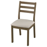 TONSTAD Chair, brown oak effect/Fridtuna light beige