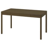 TONSTAD Desk, brown stained oak veneer, 140x75 cm