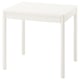 TONSTAD Extendable table, off-white, 80/120x70 cm