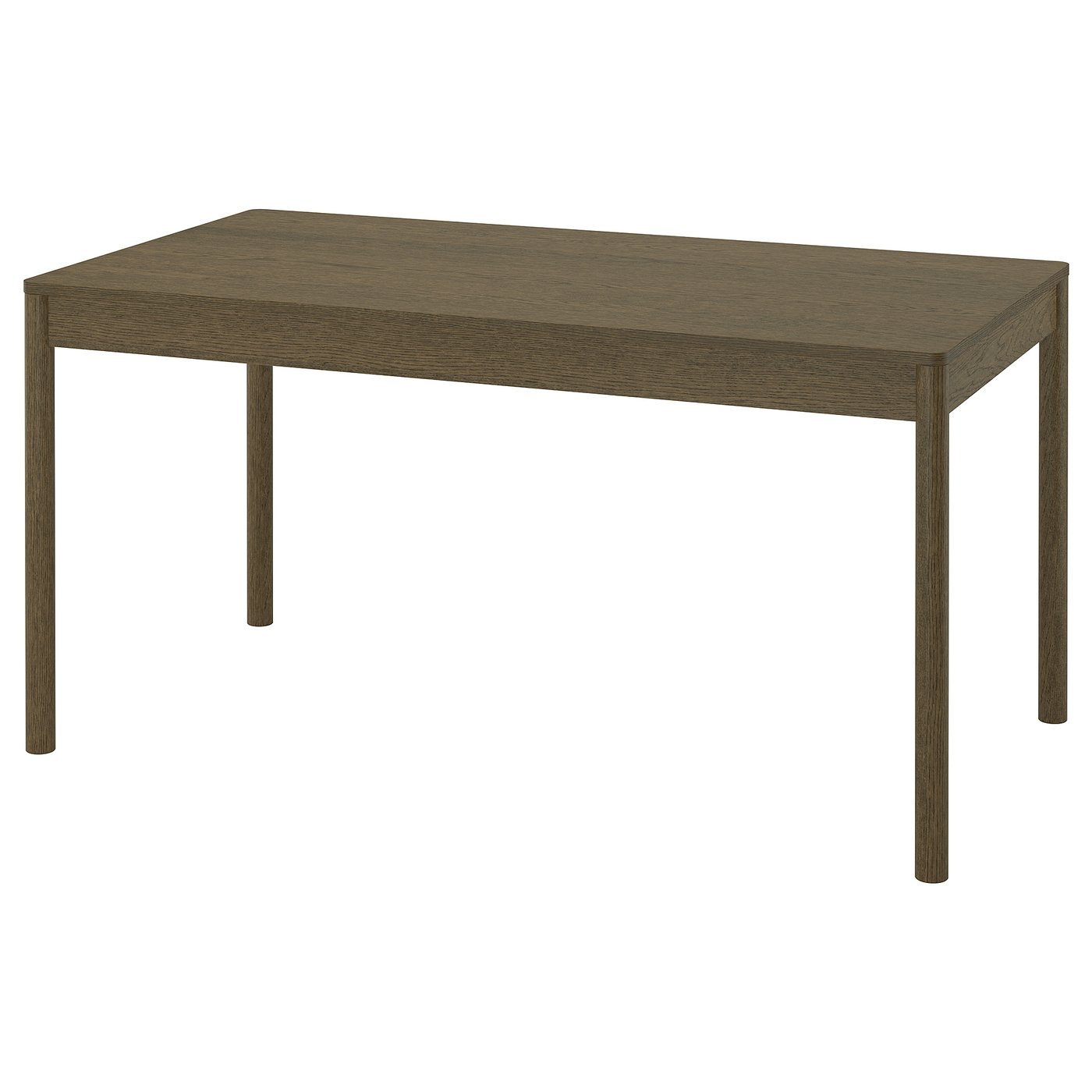 TONSTAD Table - brown stained oak veneer 150x80 cm