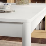 TONSTAD / TONSTAD Table and 4 chairs, off-white/Fridtuna light beige off-white, 140/196x85 cm